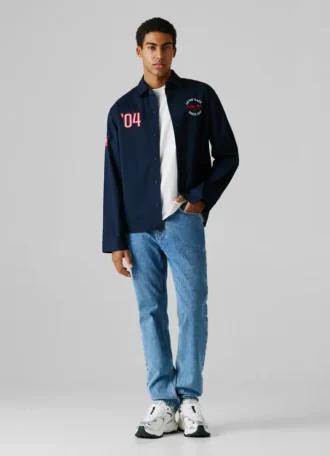 Oversized Fit Twill Overshirt