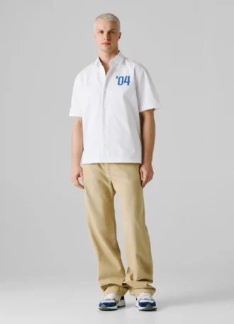 Oversized Fit Twill Shirt