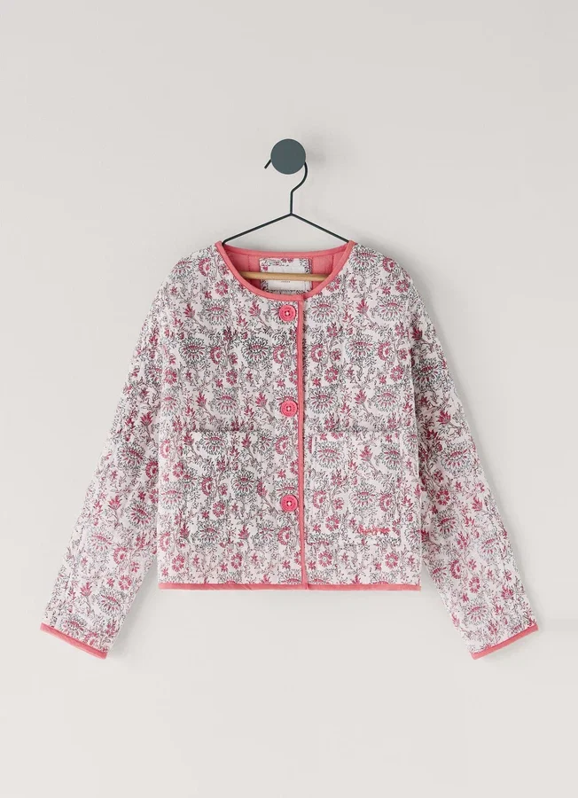 Padded Jacket with Floral Print Padded Jacket with Floral Print
