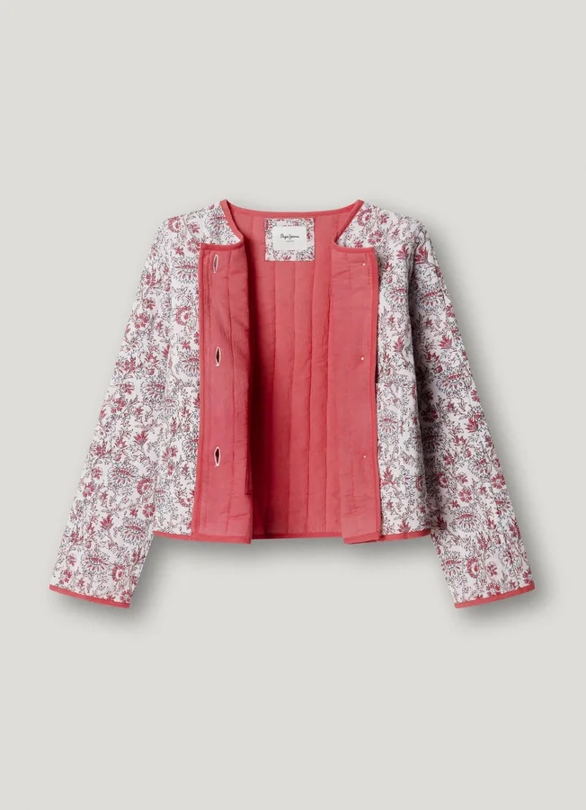 Padded Jacket with Floral Print Padded Jacket with Floral Print