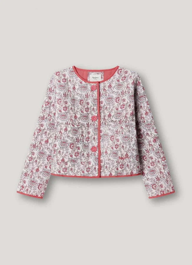 Padded Jacket with Floral Print Padded Jacket with Floral Print