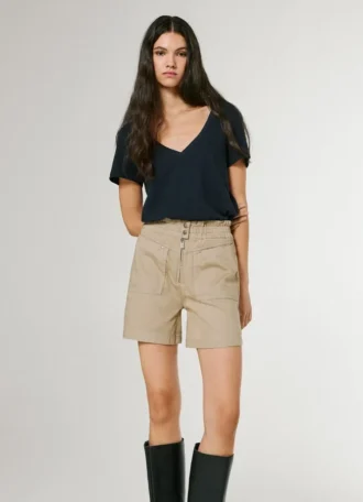 Paperbag Twill Shorts