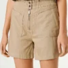 Paperbag Twill Shorts