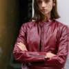 Patent Leather Biker Jacket