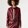 Patent Leather Biker Jacket