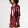 Patent Leather Biker Jacket