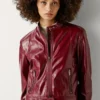 Patent Leather Biker Jacket