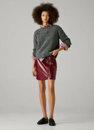 Patent Leather Mini Skirt