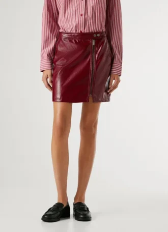 Patent Leather Mini Skirt