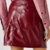 Patent Leather Mini Skirt