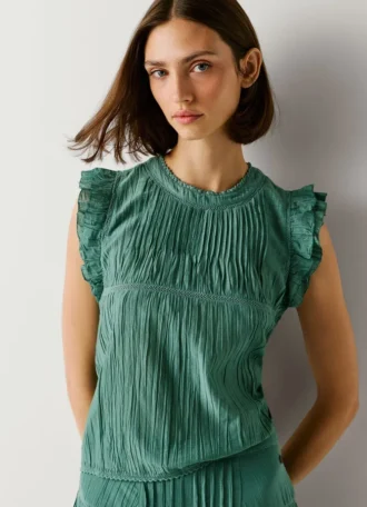 Pleated Details Blouse