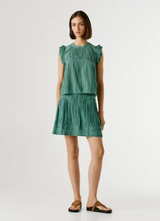 Pleated Details Blouse