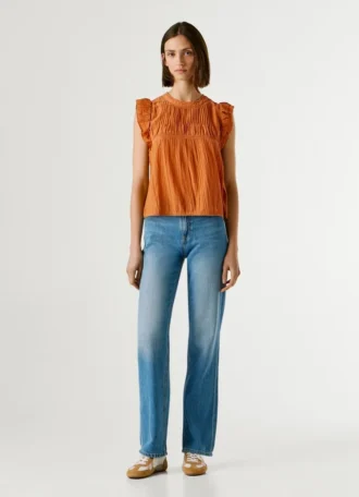 Pleated Details Blouse