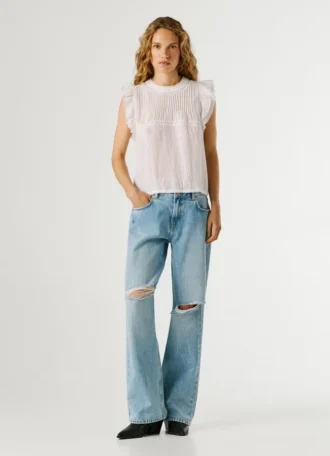 Pleated Details Blouse