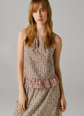 Poplin Halter Neck Blouse