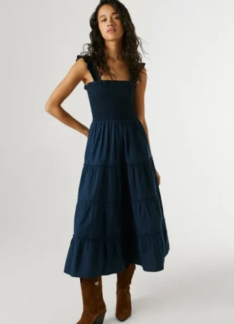 Poplin Maxi Dress