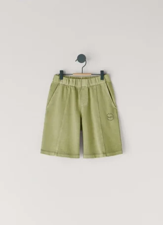 Printed Logo Fleece Shorts