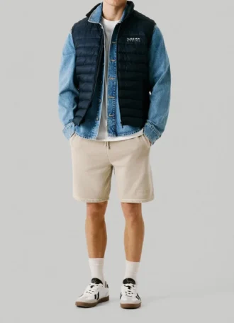 Printed Logo Padded Gilet