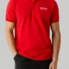 Printed Logo Pique Polo Shirt