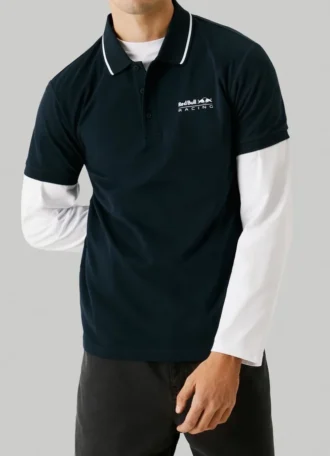 Printed Logo Pique Polo Shirt