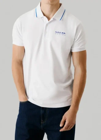 Printed Logo Pique Polo Shirt