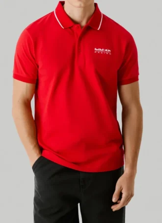 Printed Logo Pique Polo Shirt
