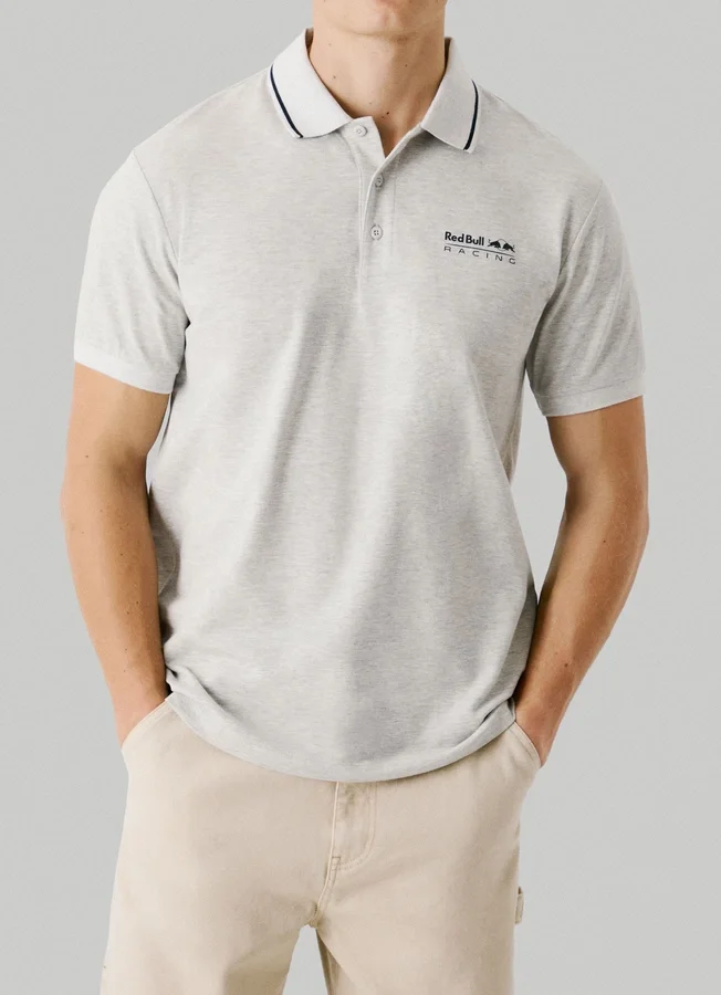 Printed Logo Pique Polo Shirt Printed Logo Pique Polo Shirt