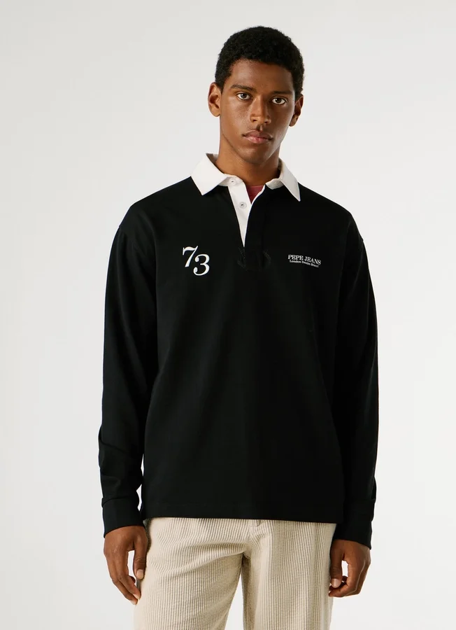 Printed Logo Rugby Polo Printed Logo Rugby Polo