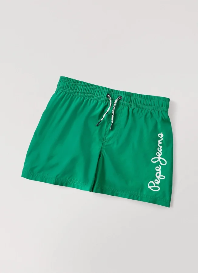 Printed Logo Swim Shorts Printed Logo Swim Shorts