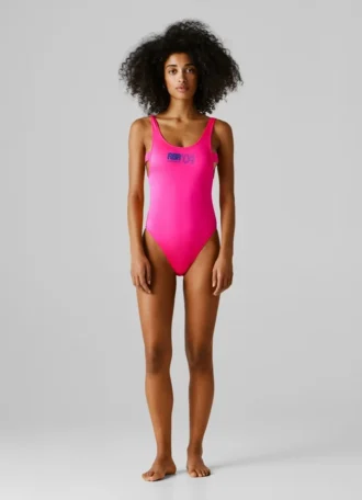 Printed Logo Swimsuit