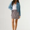 Printed Mini Skirt