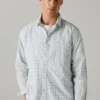 Regular Fit Checked Poplin Shirt