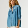 Regular Fit Denim Blouse