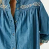 Regular Fit Denim Blouse