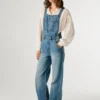 Regular Fit Denim Maxi Dungarees