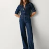 Regular Fit Denim Maxi Jumpsuit Regular Fit Denim Maxi Jumpsuit