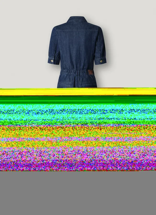 Regular Fit Denim Maxi Jumpsuit Regular Fit Denim Maxi Jumpsuit