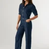 Regular Fit Denim Maxi Jumpsuit Regular Fit Denim Maxi Jumpsuit