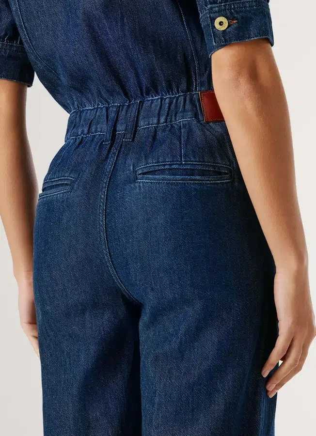 Regular Fit Denim Maxi Jumpsuit Regular Fit Denim Maxi Jumpsuit