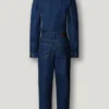 Regular Fit Denim Maxi Jumpsuit