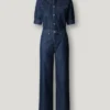Regular Fit Denim Maxi Jumpsuit Regular Fit Denim Maxi Jumpsuit