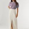 Regular Fit Denim Maxi Skirt
