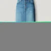 Regular Fit Denim Maxi Skirt