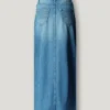 Regular Fit Denim Maxi Skirt