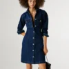 Regular Fit Denim Mini Dress