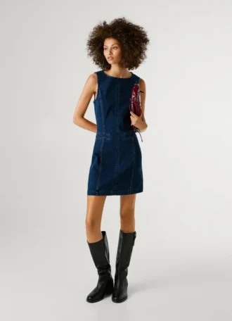 Regular Fit Denim Mini Dress