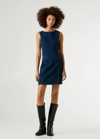 Regular Fit Denim Mini Dress