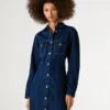 Regular Fit Denim Mini Dress