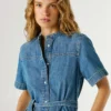 Regular Fit Denim Mini Dress