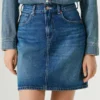 Regular Fit Denim Mini Skirt
